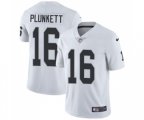 Oakland Raiders #16 Jim Plunkett White Vapor Untouchable Limited Player Football Jersey