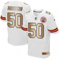 Kansas City Chiefs #50 Justin Houston Elite White Gold NFL Jersey