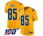 Los Angeles Chargers #85 Antonio Gates Limited Gold Inverted Legend 100th Season Football Jersey