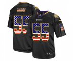 Minnesota Vikings #55 Anthony Barr Elite Black USA Flag Fashion Football Jersey