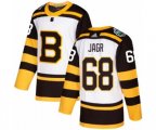Adidas Boston Bruins #68 Jaromir Jagr Authentic White 2019 Winter Classic NHL Jersey