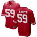 San Francisco 49ers Retired Player #59 Willie Harper Nike Scarlet Vapor Limited Player Jersey