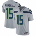 Seattle Seahawks #15 Brandon Marshall Grey Alternate Vapor Untouchable Limited Player NFL Jersey
