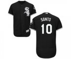 Chicago White Sox #10 Ron Santo Black Alternate Flexbase Authentic Collection Baseball Jersey