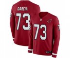 Arizona Cardinals #73 Max Garcia Limited Red Therma Long Sleeve Football Jersey
