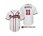 2019 Armed Forces Day Ender Inciarte Atlanta Braves White Jersey