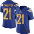 Los Angeles Chargers #21 LaDainian Tomlinson Elite Electric Blue Rush Vapor Untouchable NFL Jersey