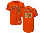 Houston Astros #60 Dallas Keuchel Orange FlexBase Authentic 2018 Gold Program Stitched Baseball Jersey