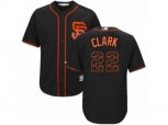 San Francisco Giants #22 Will Clark Authentic Black Team Logo Fashion Cool Base MLB Jersey