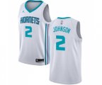 Charlotte Hornets #2 Larry Johnson Swingman White NBA Jersey - Association Edition