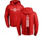 Houston Rockets #25 Austin Rivers Red Backer Pullover Hoodie