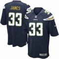 Los Angeles Chargers #33 Derwin James Game Navy Blue Team Color NFL Jersey