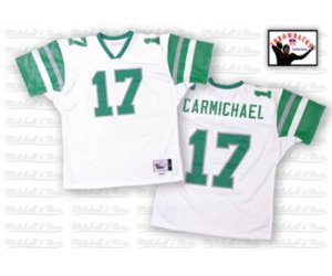 Philadelphia Eagles #17 Harold Carmichael White Authentic Throwback Football Jersey