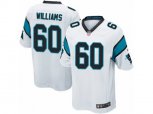 Carolina Panthers #60 Daryl Williams Game White NFL Jersey
