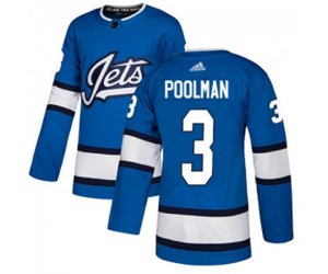 Winnipeg Jets #3 Tucker Poolman Premier Blue Alternate NHL Jersey