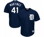 Detroit Tigers #41 Victor Martinez Replica Navy Blue Alternate Cool Base Baseball Jersey