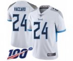 Tennessee Titans #24 Kenny Vaccaro White Vapor Untouchable Limited Player 100th Season Football Jersey