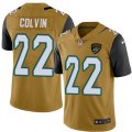 Jacksonville Jaguars #22 Aaron Colvin Limited Gold Rush Vapor Untouchable NFL Jersey