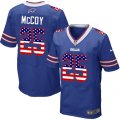 Buffalo Bills #25 LeSean McCoy Elite Royal Blue Home USA Flag Fashion NFL Jersey