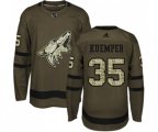 Arizona Coyotes #35 Darcy Kuemper Authentic Green Salute to Service Hockey Jersey