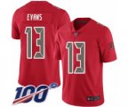 Tampa Bay Buccaneers #13 Mike Evans Limited Red Rush Vapor Untouchable 100th Season Football Jersey