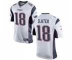 New England Patriots #18 Matthew Slater Game White Football Jersey