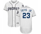 San Diego Padres #23 Fernando Tatis Jr. White Home Flex Base Authentic Collection Baseball Jersey