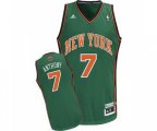 New York Knicks #7 Carmelo Anthony Swingman Green Basketball Jersey