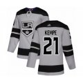 Los Angeles Kings #21 Mario Kempe Authentic Gray Alternate Hockey Jersey