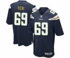 Los Angeles Chargers #69 Sam Tevi Game Navy Blue Team Color Football Jersey