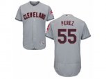 Cleveland Indians #55 Roberto Perez Grey Flexbase Authentic Collection MLB Jersey