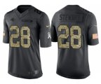 Carolina Panthers #28 Jonathan Stewart Stitched Black NFL Salute to Service Limited Jerseys