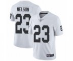 Oakland Raiders #23 Nick Nelson White Vapor Untouchable Limited Player Football Jersey