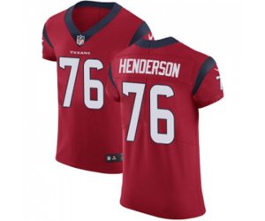 Houston Texans #76 Seantrel Henderson Red Alternate Vapor Untouchable Elite Player Football Jersey