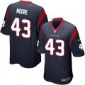 Houston Texans #43 Corey Moore Game Navy Blue Team Color NFL Jersey