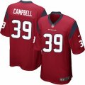 Houston Texans #39 Ibraheim Campbell Game Red Alternate NFL Jersey