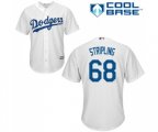 Los Angeles Dodgers #68 Ross Stripling Replica White Home Cool Base MLB Jersey