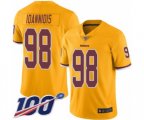 Washington Redskins #98 Matt Ioannidis Limited Gold Rush Vapor Untouchable 100th Season Football Jersey