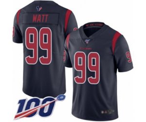 Houston Texans #99 J.J. Watt Limited Navy Blue Rush Vapor Untouchable 100th Season Football Jersey