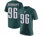 Philadelphia Eagles #96 Derek Barnett Green Rush Pride Name & Number T-Shirt