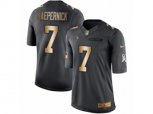 San Francisco 49ers #7 Colin Kaepernick Limited Black Gold Salute to Service NFL Jersey