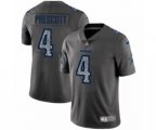 Dallas Cowboys #4 Dak Prescott Limited Gray Static Fashion Limited Football Jersey
