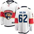 Florida Panthers #62 Denis Malgin Fanatics Branded White Away Breakaway NHL Jersey
