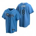 Nike Tampa Bay Rays #8 Brandon Lowe Light Blue Alternate Stitched Baseball Jersey