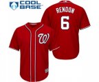 Washington Nationals #6 Anthony Rendon Replica Red Alternate 1 Cool Base Baseball Jersey