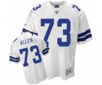 Dallas Cowboys #73 Larry Allen Authentic White Legend Throwback Football Jersey