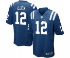 Indianapolis Colts #12 Andrew Luck Game Royal Blue Team Color Football Jersey