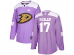 Adidas Anaheim Ducks #17 Ryan Kesler Purple Authentic Fights Cancer Stitched NHL Jersey