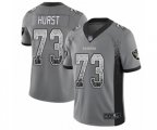 Oakland Raiders #73 Maurice Hurst Limited Gray Rush Drift Fashion Football Jersey