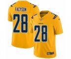 Los Angeles Chargers #28 Brandon Facyson Limited Gold Inverted Legend Football Jersey